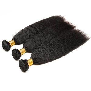 3 bundles of kinky straight human hair 18 and 20 inches